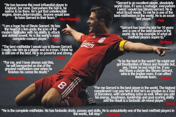 w/o a doubt Gerrard was 1 of the best player in the world