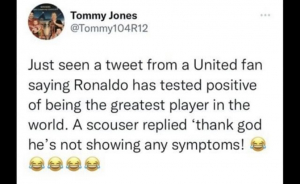 Ronaldo tests positive