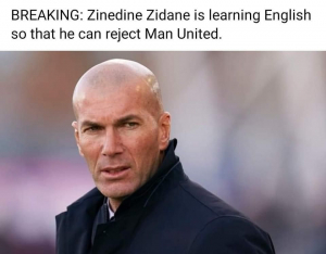 Zidane is learning English